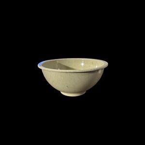 VTG Texas Ware 118 Confetti Splatter Melamine 10" Mixing Bowl Tan Gray CRACKED